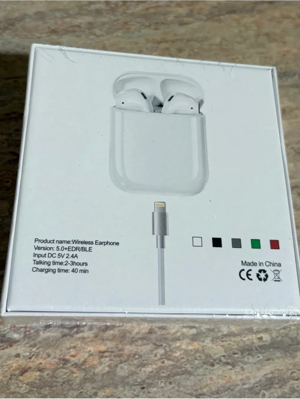 i12 TWS Wireless Earbuds - White